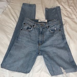 Reformation Hepburn Denim Jeans Size 23